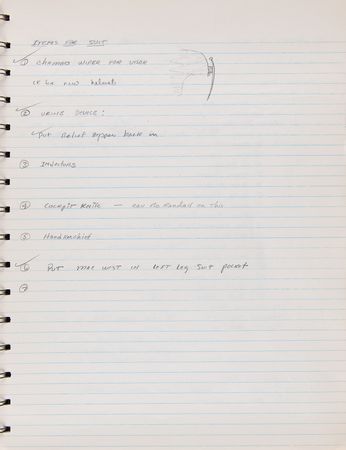Lot #6043 Gordon Cooper’s Mercury-Atlas 9 Notebook - Over 20 Pages of Handwritten Notes and Sketches for the Faith 7 Capsule - Image 6
