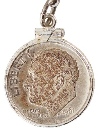 Lot #6034 Liberty Bell 7 Flown Roosevelt Dime -