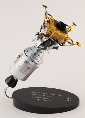 Lot #6217 Fred Haise Signed Apollo Spacecraft (CSM