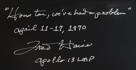 Lot #6217 Fred Haise Signed Apollo Spacecraft (CSM and LM) Model - Image 2