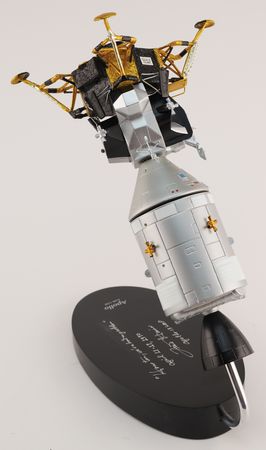 Lot #6217 Fred Haise Signed Apollo Spacecraft (CSM and LM) Model - Image 4