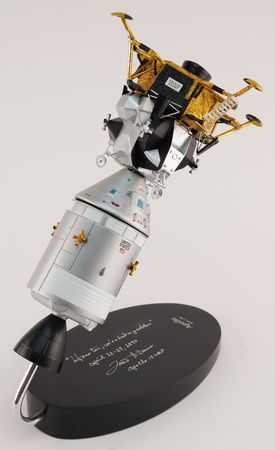 Lot #6217 Fred Haise Signed Apollo Spacecraft (CSM and LM) Model - Image 5
