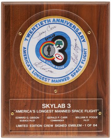Lot #6366 Skylab 4 Signed Limited Edition Patch