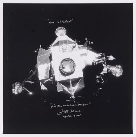 Lot #6221 Fred Haise Oversized Signed Photograph: