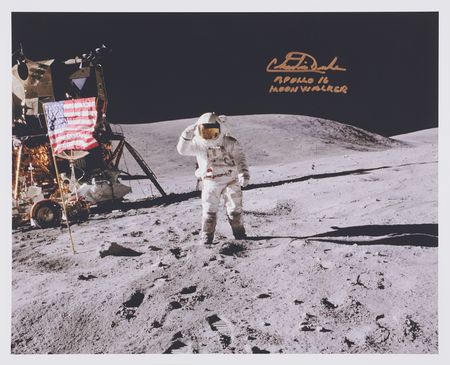 Lot #6285 Charlie Duke Oversized Signed Photograph