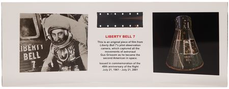 Lot #6035 Liberty Bell 7 Flown Film (Ltd. Ed.