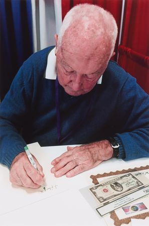Lot #6059 Gemini 4 Flown $2 Dollar Bill, Signed by Jim McDivitt - PMG EF 40 - Image 7