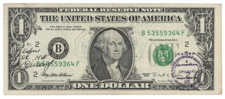 Lot #6477 Soyuz TM-30/MIR-28 Flown $1 Dollar Bill,