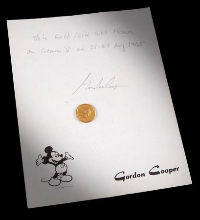 Lot #6067 Gemini 5 Flown 'One Celeston' Gold Coin