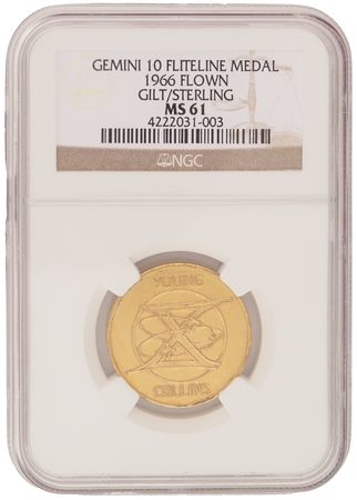 Lot #6071 Gemini 10 Flown Fliteline Medallion -
