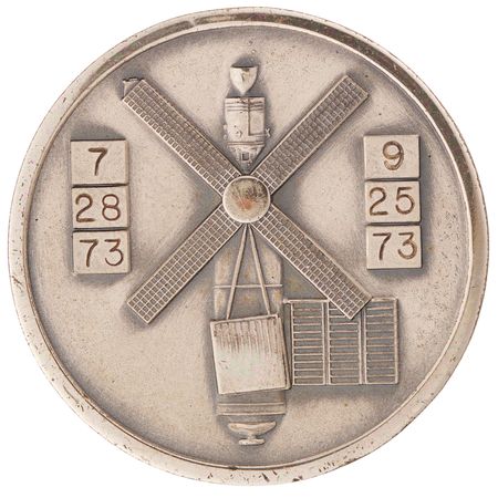 Lot #6359 Skylab 3 Flown Robbins Medallion - From the Personal Collection of Edgar Mitchell - Image 2