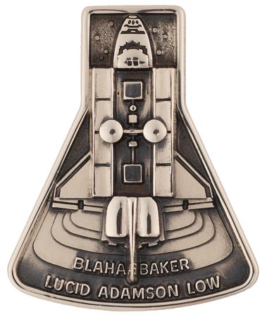 Lot #6417 STS-43 Flown Robbins Medallion - Image 1