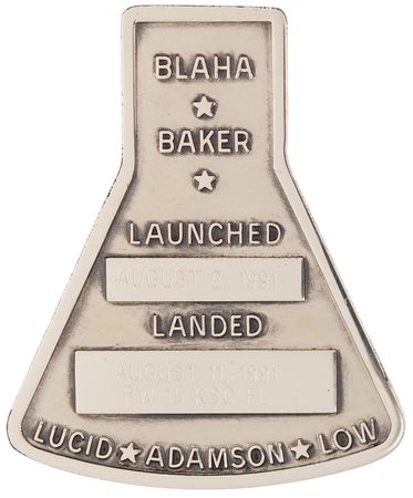 Lot #6417 STS-43 Flown Robbins Medallion - Image 2