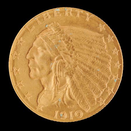 Lot #6061 Gemini 4 Flown $2½ Indian Head Gold Coin