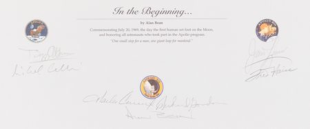 Lot #6204 Apollo Astronauts (20) Multi-Signed Lithograph: 'In the Beginning...' (Ltd. Ed. #137/1000) - 26˝ x 32˝ - Image 3