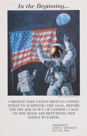 Lot #6204 Apollo Astronauts (20) Multi-Signed Lithograph: 'In the Beginning...' (Ltd. Ed. #137/1000) - 26˝ x 32˝ - Image 6