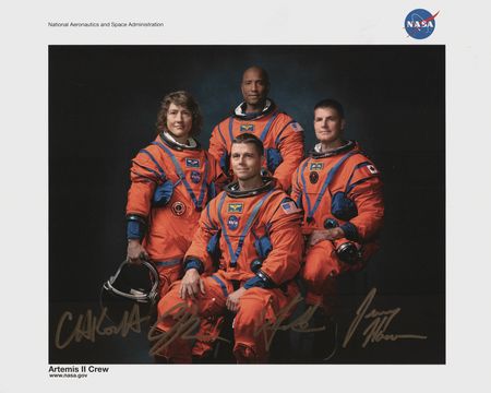 Lot #6464 Artemis II Signed Photograph