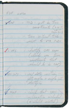 Lot #6390 Sally Ride's Pair of Handwritten STS-41-G Mission Diaries, with (100+) Pages of Preflight and Spaceflight Notes - Image 2