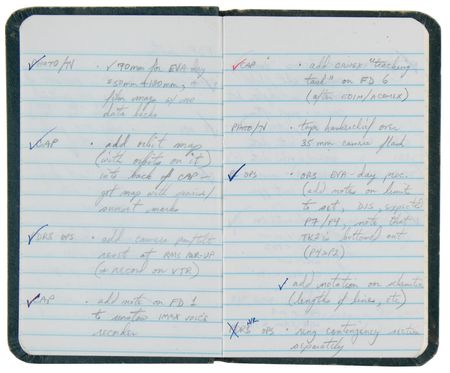Lot #6390 Sally Ride's Pair of Handwritten STS-41-G Mission Diaries, with (100+) Pages of Preflight and Spaceflight Notes - Image 3