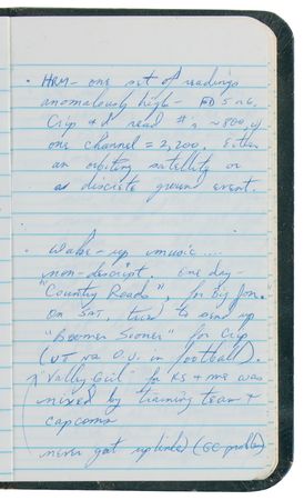 Lot #6390 Sally Ride's Pair of Handwritten STS-41-G Mission Diaries, with (100+) Pages of Preflight and Spaceflight Notes - Image 5