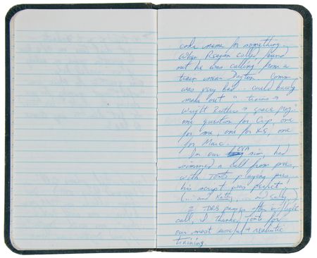 Lot #6390 Sally Ride's Pair of Handwritten STS-41-G Mission Diaries, with (100+) Pages of Preflight and Spaceflight Notes - Image 6