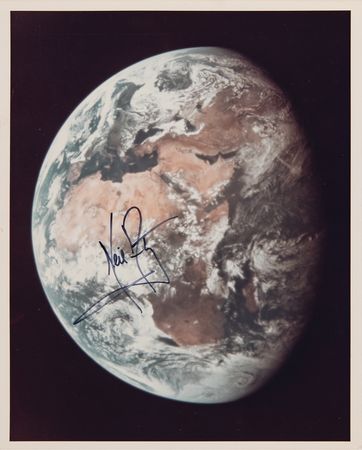 Lot #6142 Neil Armstrong Signed Photograph