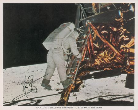 Lot #6143 Neil Armstrong Signed Photograph