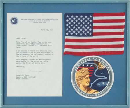 Lot #6304 Apollo 17 Flown Flag with