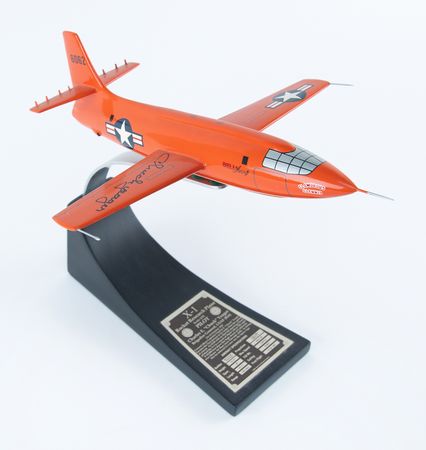 Lot #6012 Chuck Yeager Signed ‘Glamorous Glennis’ Bell X-1 Model - Image 2