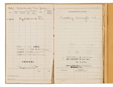 Lot #6005 Frank C. McCord Archive of (3) U.S. Navy Flight Logbooks, Culminating in the Final Flight Record Before the USS Akron Disaster (1927–1933) - Image 3