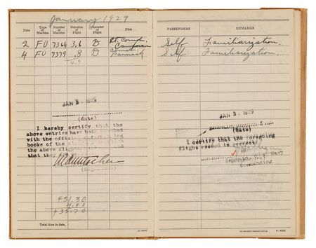 Lot #6005 Frank C. McCord Archive of (3) U.S. Navy Flight Logbooks, Culminating in the Final Flight Record Before the USS Akron Disaster (1927–1933) - Image 5