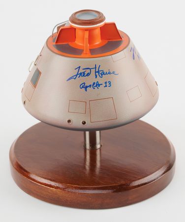 Lot #6321 Apollo Astronauts: Charlie Duke, Fred Haise, and Tom Stafford Signed Model - Image 2