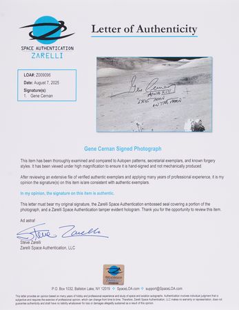 Lot #6307 Gene Cernan Signed Oversized Photograph - Image 2