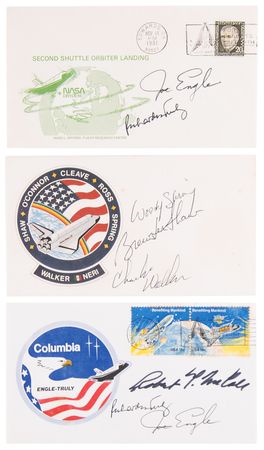 Lot #6436 STS-109 Flown Beta Cloth Payload Bay Liner with (3) Signed Space Shuttle Commemorative Covers - Image 2