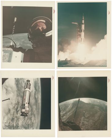 Lot #6072 NASA (4) Original Red-Numbered