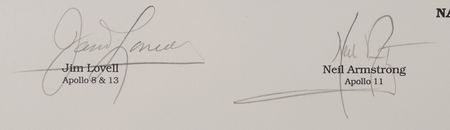 Lot #6315 Apollo Commanders: Neil Armstrong, James Lovell, Alan Shepard, and Gene Cernan Signed 'Navy to the Moon' Print (Ltd. Ed. #210/250) - 21˝ x 28˝ - Image 2