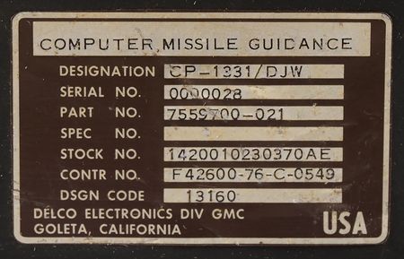 Lot #6444 NASA Titan III SLV Computer Guidance System - Image 3