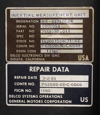 Lot #6446 NASA Titan III Space Launch Vehicle IMU - Image 2