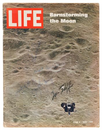 Lot #6116 Apollo 10 Signed Life Magazine