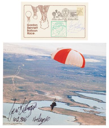 Lot #6010 Joe Kittinger Signed Photograph and