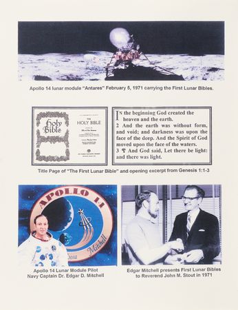 Lot #6231 Apollo 14 Flown Lunar Bible - Regally Presented Complete Microfilm King James Bible Carried to the Moon's Surface - Image 6
