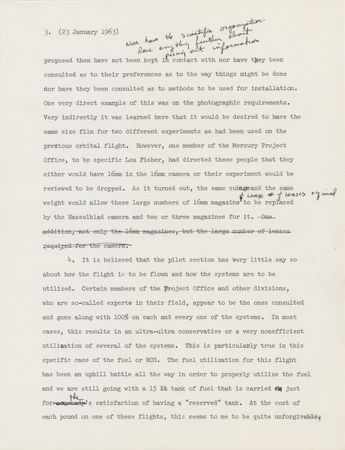 Lot #6031 Gordon Cooper's (4) Project Mercury and Mercury-Atlas 9 Typescript Reports for His Faith 7 Mission - Image 6
