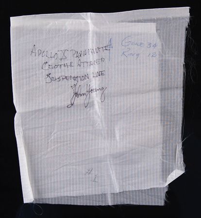Lot #6114 Apollo 10 Flown Parachute Cloth and