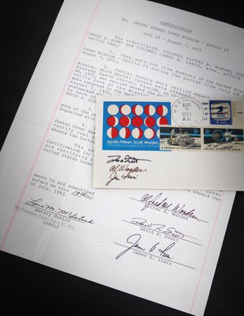 Lot #6267 Apollo 15 Flown 'Phases of the Moon'