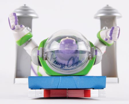 Lot #6159 Buzz Aldrin Signed Buzz Lightyear Action Figure - Image 2