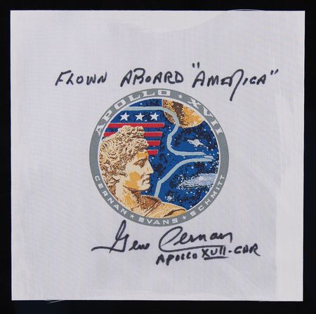 Lot #6302 Apollo 17 Flown Beta Patch - Signed by