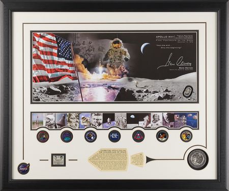 Lot #6309 Gene Cernan Signed Winco Display -
