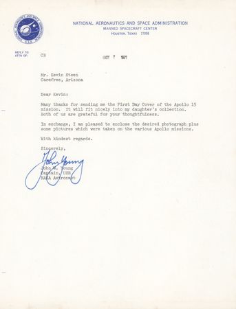 Lot #6287 John Young Typed Letter Signed