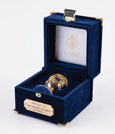 Lot #6233 Apollo 14 Lunar Bible 50-Page Fragment - Flown to the Lunar Surface, One of 32 Fabergé Egg Examples - Image 6