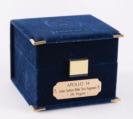 Lot #6233 Apollo 14 Lunar Bible 50-Page Fragment - Flown to the Lunar Surface, One of 32 Fabergé Egg Examples - Image 7